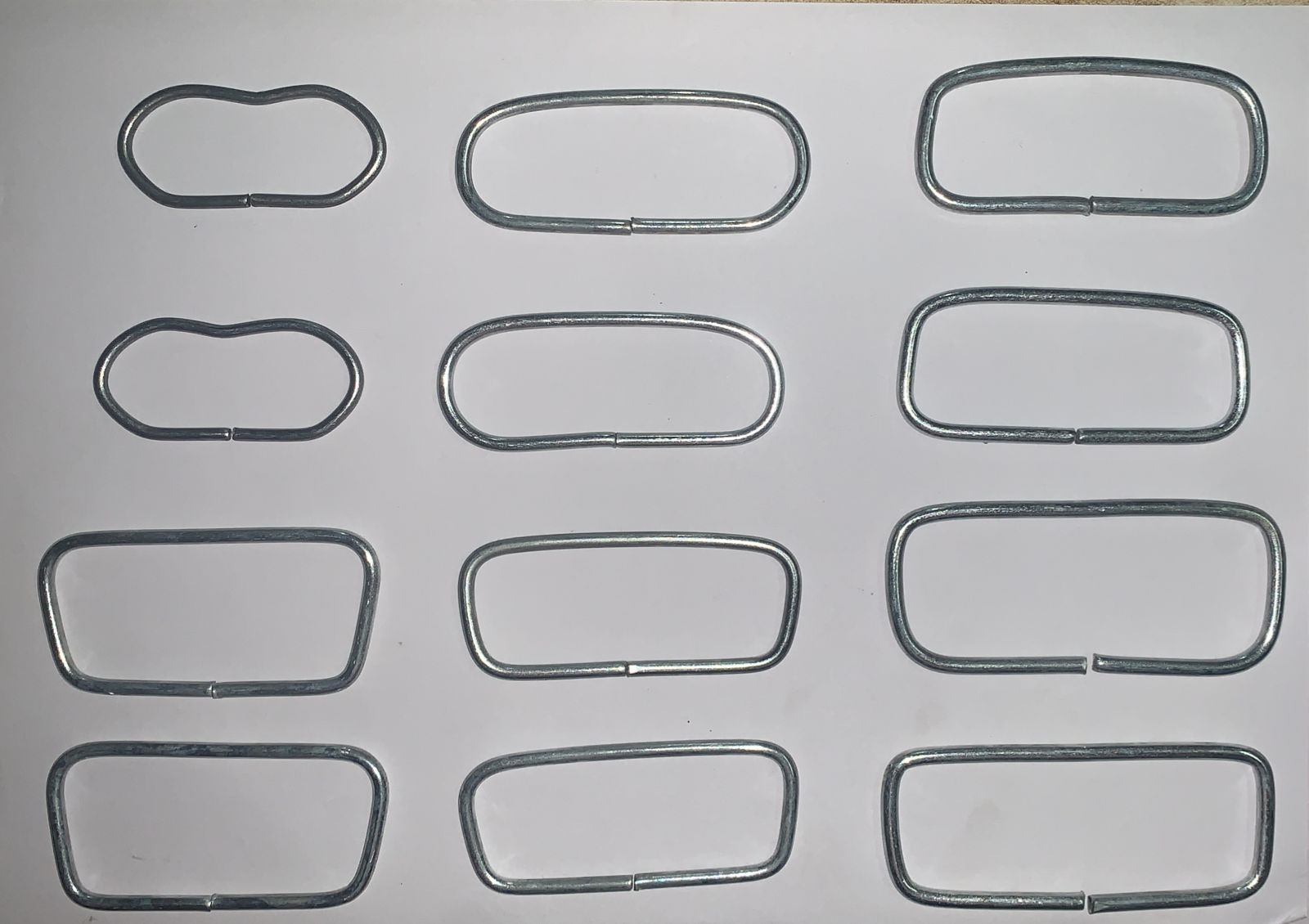 Custom galvanized wire handle forms