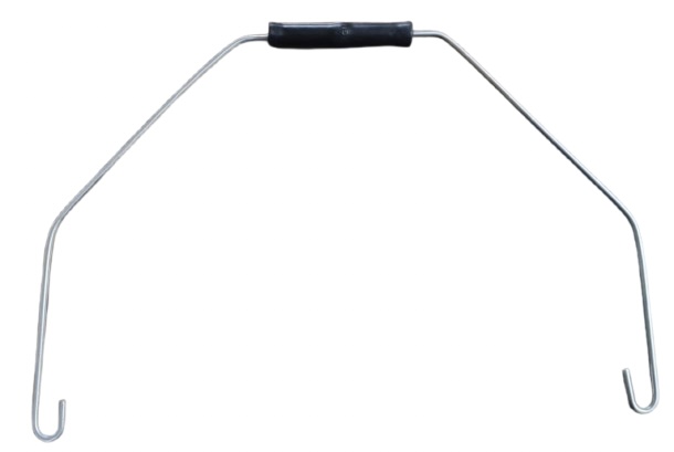 Heavy duty industrial wire handle with grip